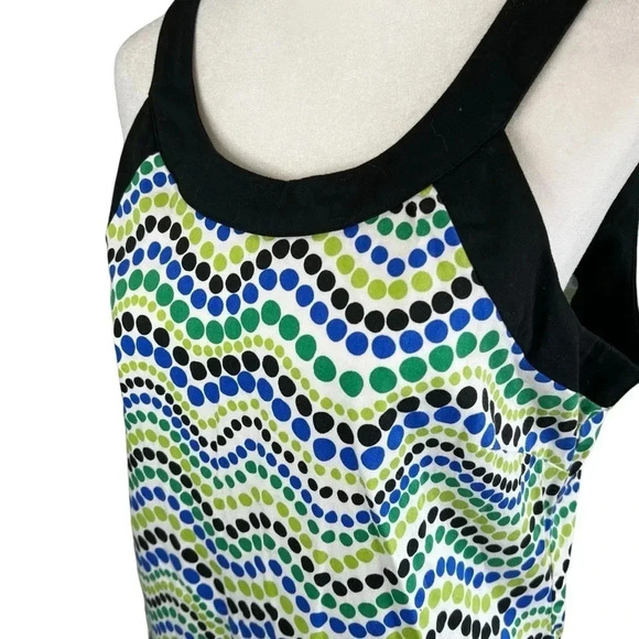MELISSA HARPER Cotton Spandex Sleeveless Polka Dot Dress - Size 10 - Picture 3 of 10